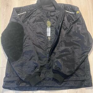 Pact Black Bomber Jacket with Elbow Patches
